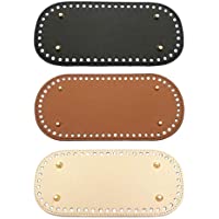 Anyasen 3 Piezas Bolsa cojín inferior Bolsa Bottom Shaper Pad Tejido de Punto de Ganchillo Bolsa Base de Cuero PU…